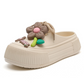 Dames Ademend Slippers met Bloemdecoratie