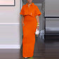 Dames 2-Delige Set met Crop Top en Maxi-Rok