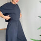 Dames Casual Korte Mouwen Top en Broek Set