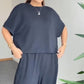 Dames Casual Korte Mouwen Top en Broek Set