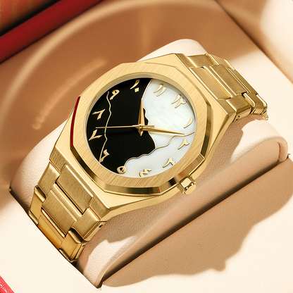 Moderne en Veelzijdige Herenhorloge met Stalen Band