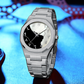 Moderne en Veelzijdige Herenhorloge met Stalen Band