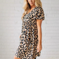 Dames casual mini-jurk met luipaardprint