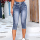 Casual High Waist Drawstring Jeans voor dames