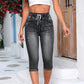 Casual High Waist Drawstring Jeans voor dames