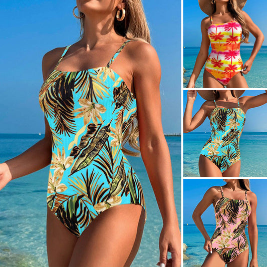 Dames badpak met modieuze print