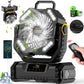 Gratis verzending🔥Draagbare oscillerende ventilator met afstandsbedienin