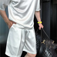 Casual Effen T-shirt en Korte Broek Set voor Heren