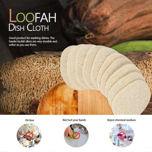 Praktische natuurlijke loofah spons voor schoonmaak (5 stuks)