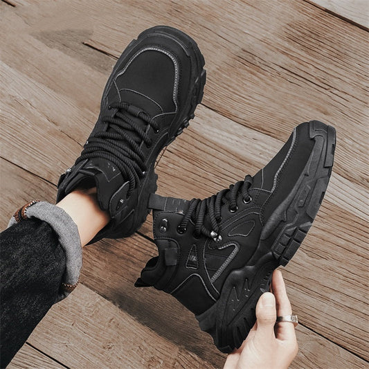 Herenmode Werk­schoenen met Dikke Zool en Duurzaam Ontwerp
