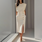Elegante Dames Midi-jurk met Split