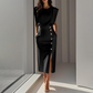 Elegante Dames Midi-jurk met Split