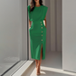 Elegante Dames Midi-jurk met Split
