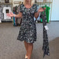 Casual Jurk met Ronde Hals en Bloemenprint voor Dames