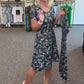 Casual Jurk met Ronde Hals en Bloemenprint voor Dames