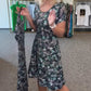 Casual Jurk met Ronde Hals en Bloemenprint voor Dames