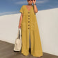 Dames Jumpsuit met V-hals, Losvallend