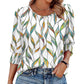 Dames Casual Blouse met Driekwartmouwen