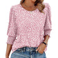 Dames Casual Blouse met Driekwartmouwen