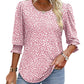 Dames Casual Blouse met Driekwartmouwen