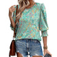 Dames Casual Blouse met Driekwartmouwen