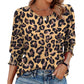 Dames Casual Blouse met Driekwartmouwen