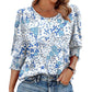 Dames Casual Blouse met Driekwartmouwen