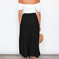 Boho Pleated Skirt