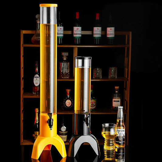Bierdispenser met driepotig onderste rek
