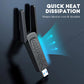 1300 Mbps USB WiFi Dual-Band Netwerkadapter voor PC