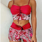 🔥50K+ VERKOCHT 50% KORTING🏖️Hoge taille tweedelig badpak boxershort sneldrogend mengstof