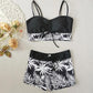 🔥50K+ VERKOCHT 50% KORTING🏖️Hoge taille tweedelig badpak boxershort sneldrogend mengstof