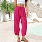 Dames casual broek met wijde pijpen tot de enkel