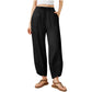 Dames casual broek met wijde pijpen tot de enkel