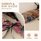 Lieve Bloemen Haarband met Brede Rand en Strik