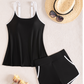 Dames Casual 2-Delige Badkleding Set: Tankini Top & Shorts
