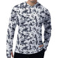 Heren outdoor UV-shirt met capuchon voor hoge prestaties