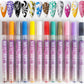 ⏳12 kleuren nail art pennen set