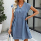 Denim jurk met V-Hals voor dames