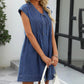 Denim jurk met V-Hals voor dames