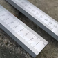Hoogwaardige stalen liniaal (meeteenheden: inches en centimeters)