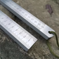 Hoogwaardige stalen liniaal (meeteenheden: inches en centimeters)