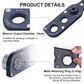 19mm offsetadapter met 17/21mm doppen