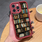 Zacht TPU-telefoonhoesje met bibliotheekpatroon