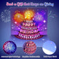 🔥Beste cadeau 49% KORTING🎁Vuurwerk pop-up taart met licht en muziek, verjaardagskaart cadeau