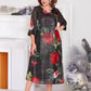 Dames Casual Jurk met Ronde Hals en 3D-print