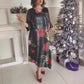 Dames Casual Jurk met Ronde Hals en 3D-print