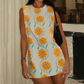 Dames Casual Mouwloze Jurk met Bloemenprint