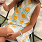 Dames Casual Mouwloze Jurk met Bloemenprint
