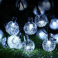 Waterdichte LED-lichtslingers op zonne-energie voor buiten